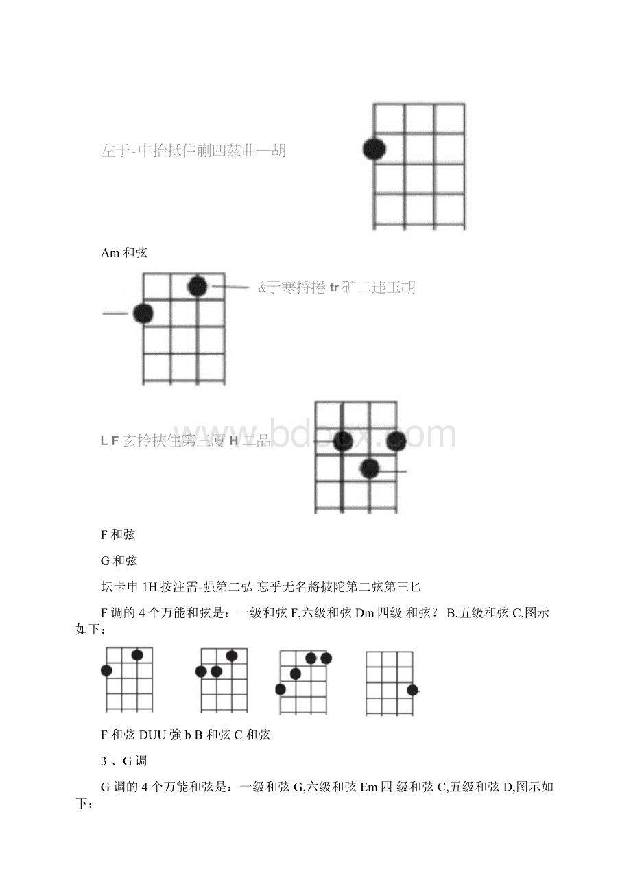 4个万能和弦搞定尤克里里即兴弹唱入门教程Word文档下载推荐.docx_第2页