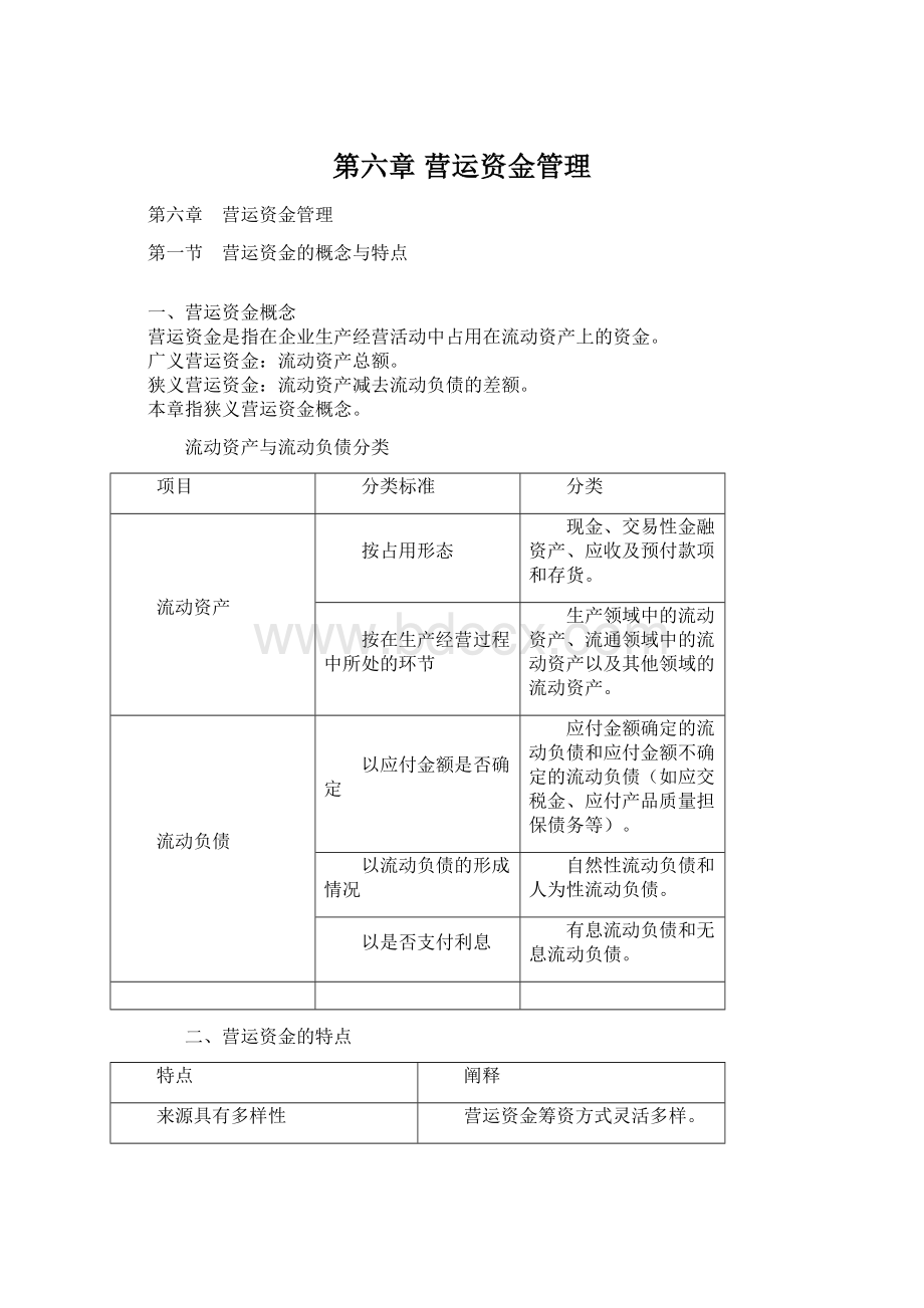 第六章 营运资金管理Word文件下载.docx_第1页