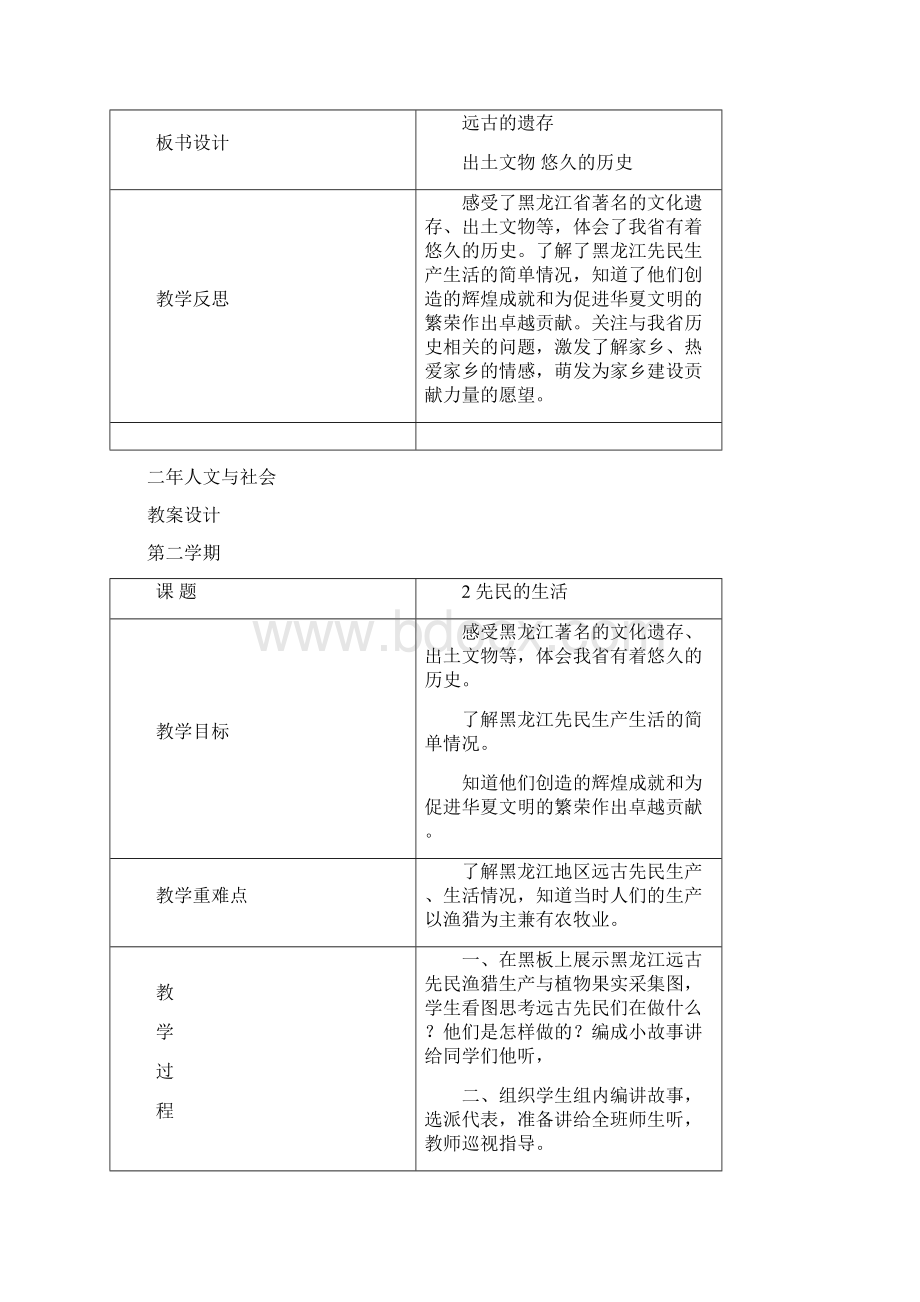 二年人文与社会下册教案更新Word格式文档下载.docx_第2页