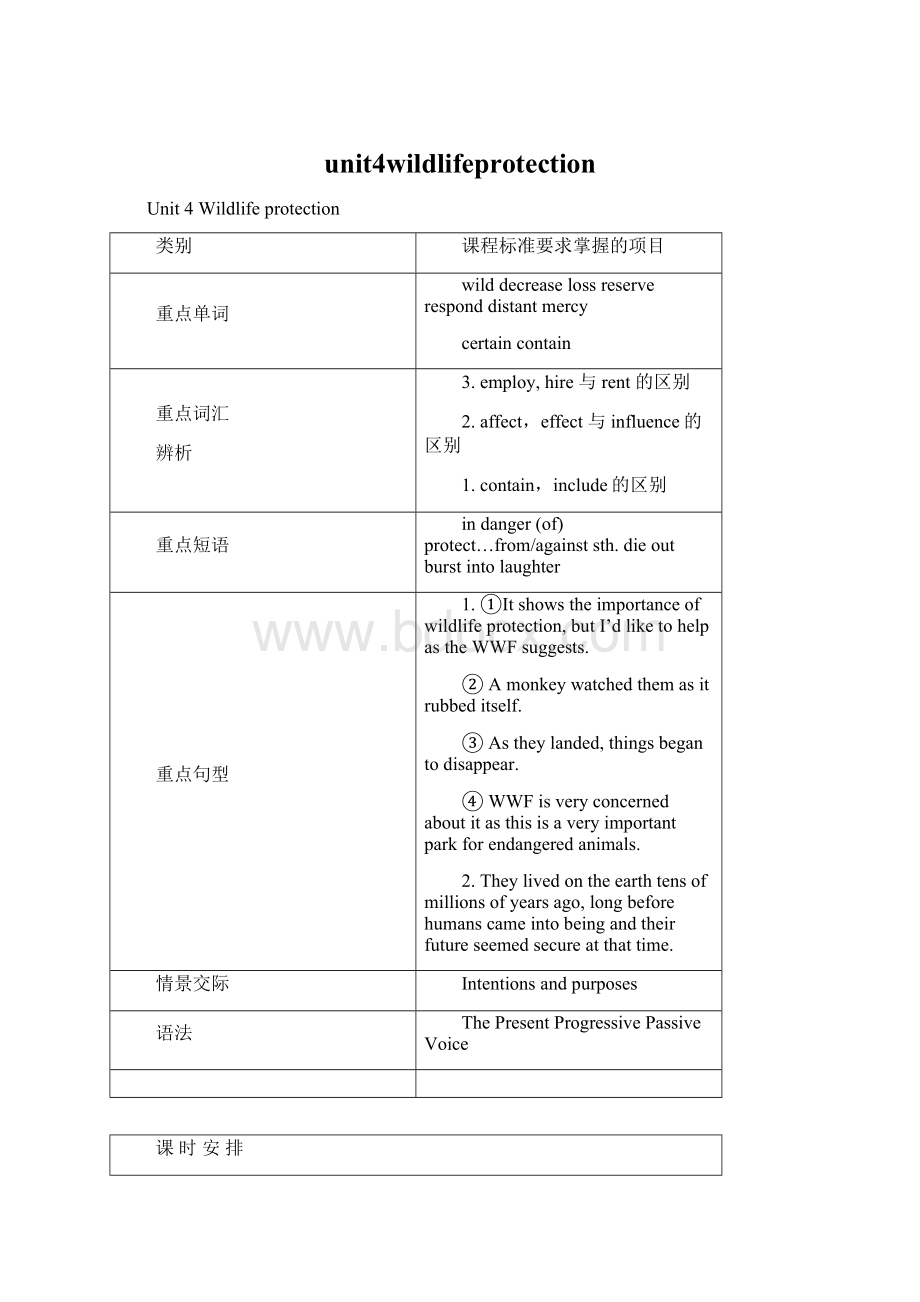 unit4wildlifeprotection.docx_第1页