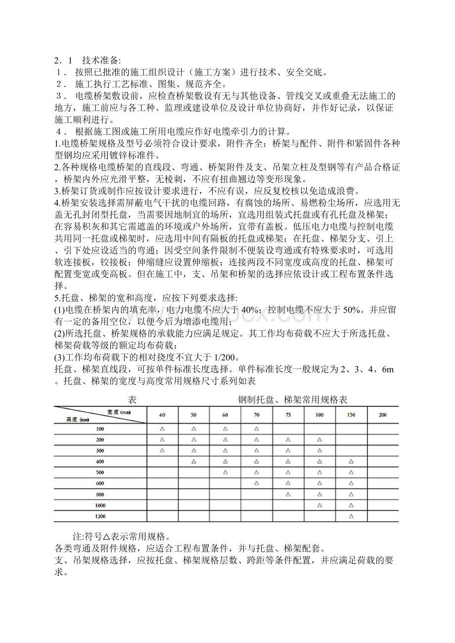 电缆桥架线槽安装规范工艺施工图.docx_第2页