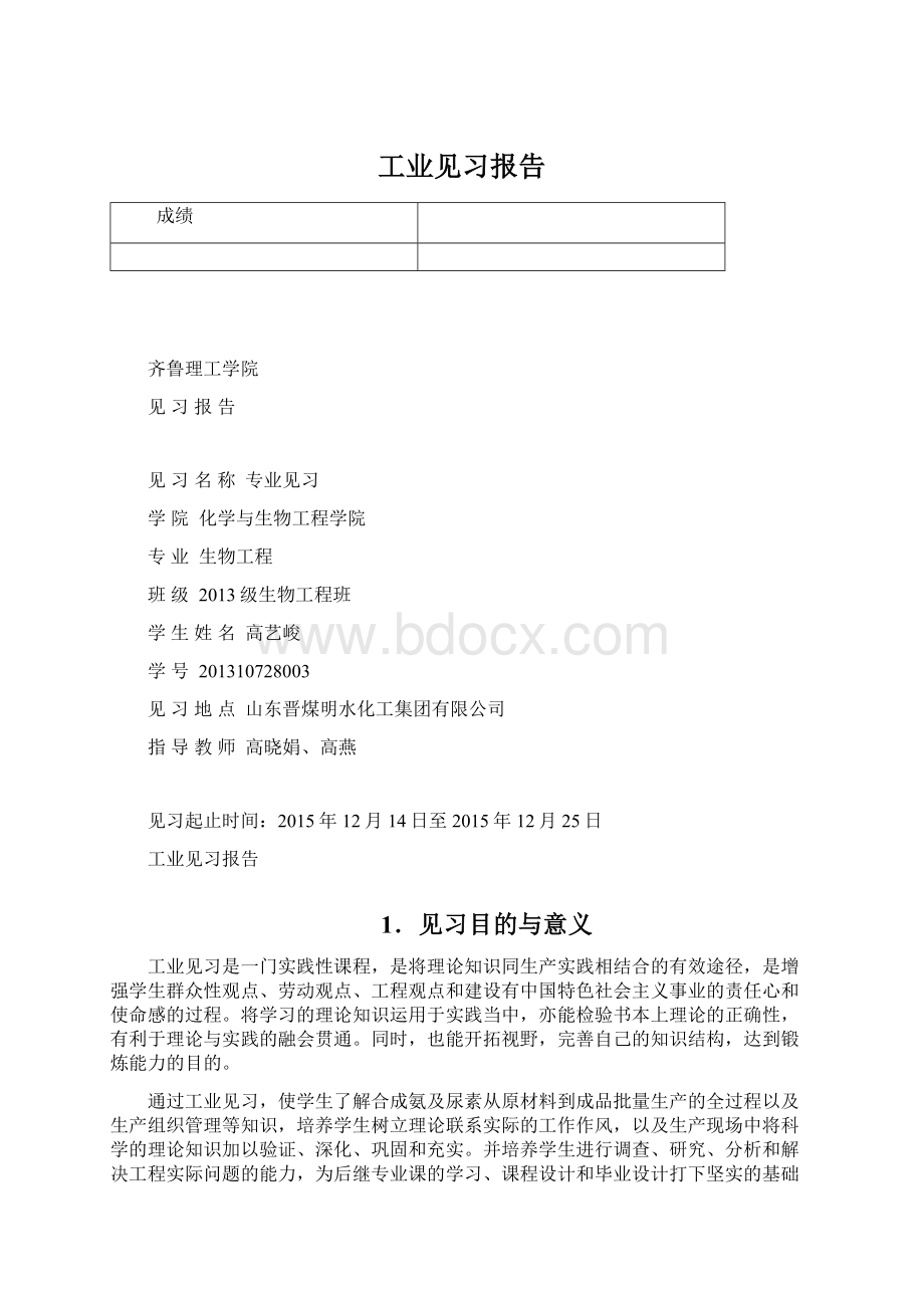 工业见习报告文档格式.docx