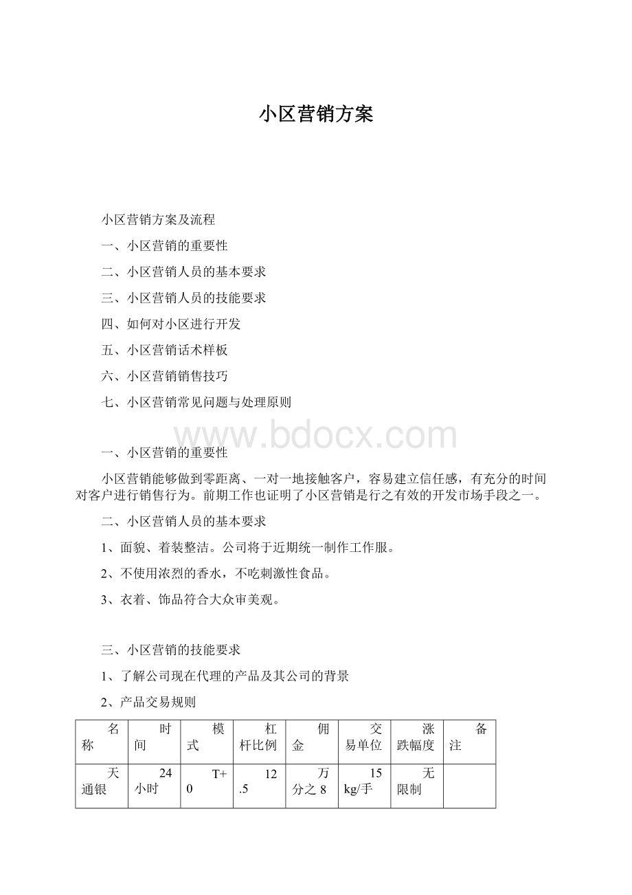 小区营销方案.docx