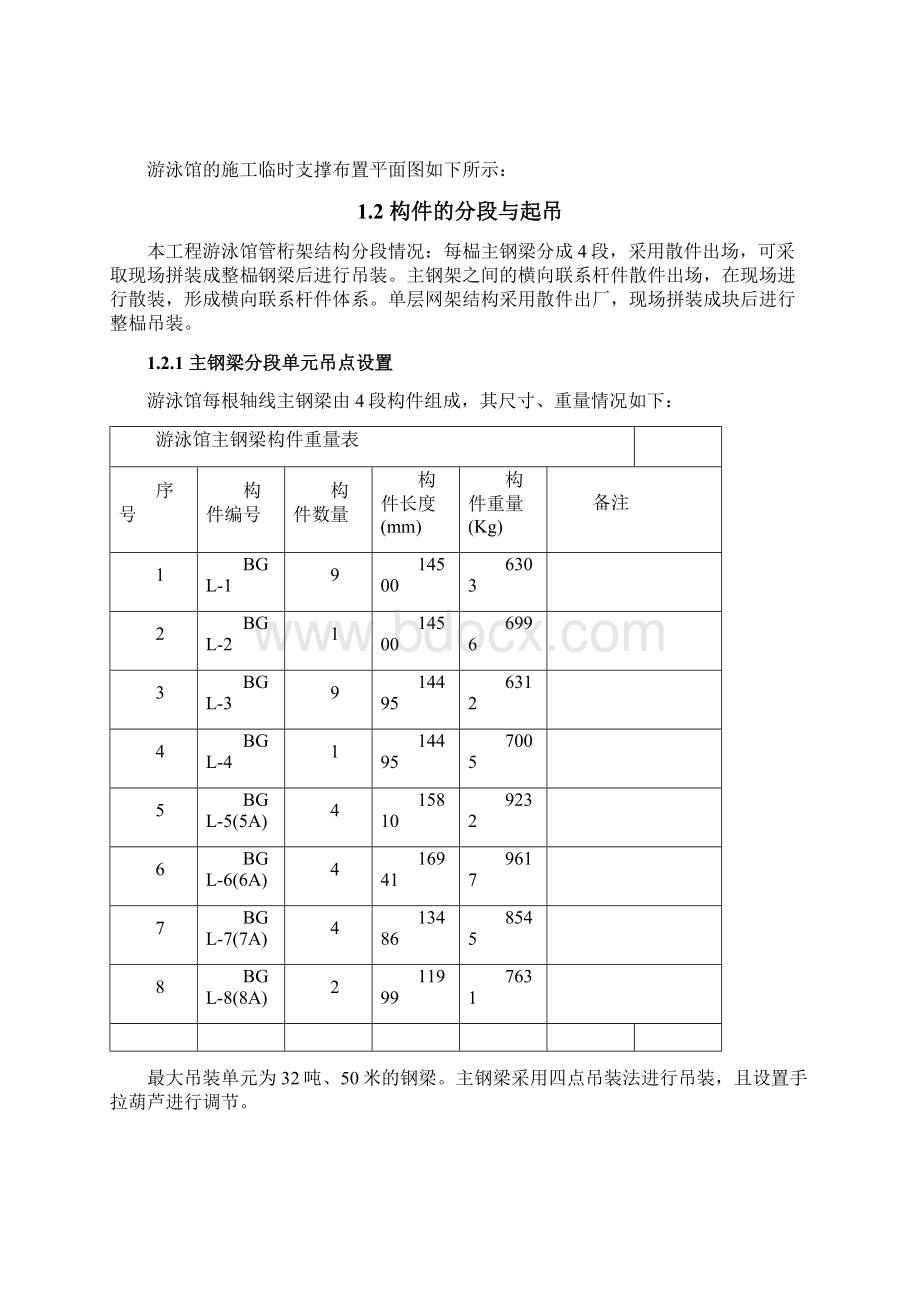 游泳馆钢结构吊装施工方案副本 5.docx_第2页