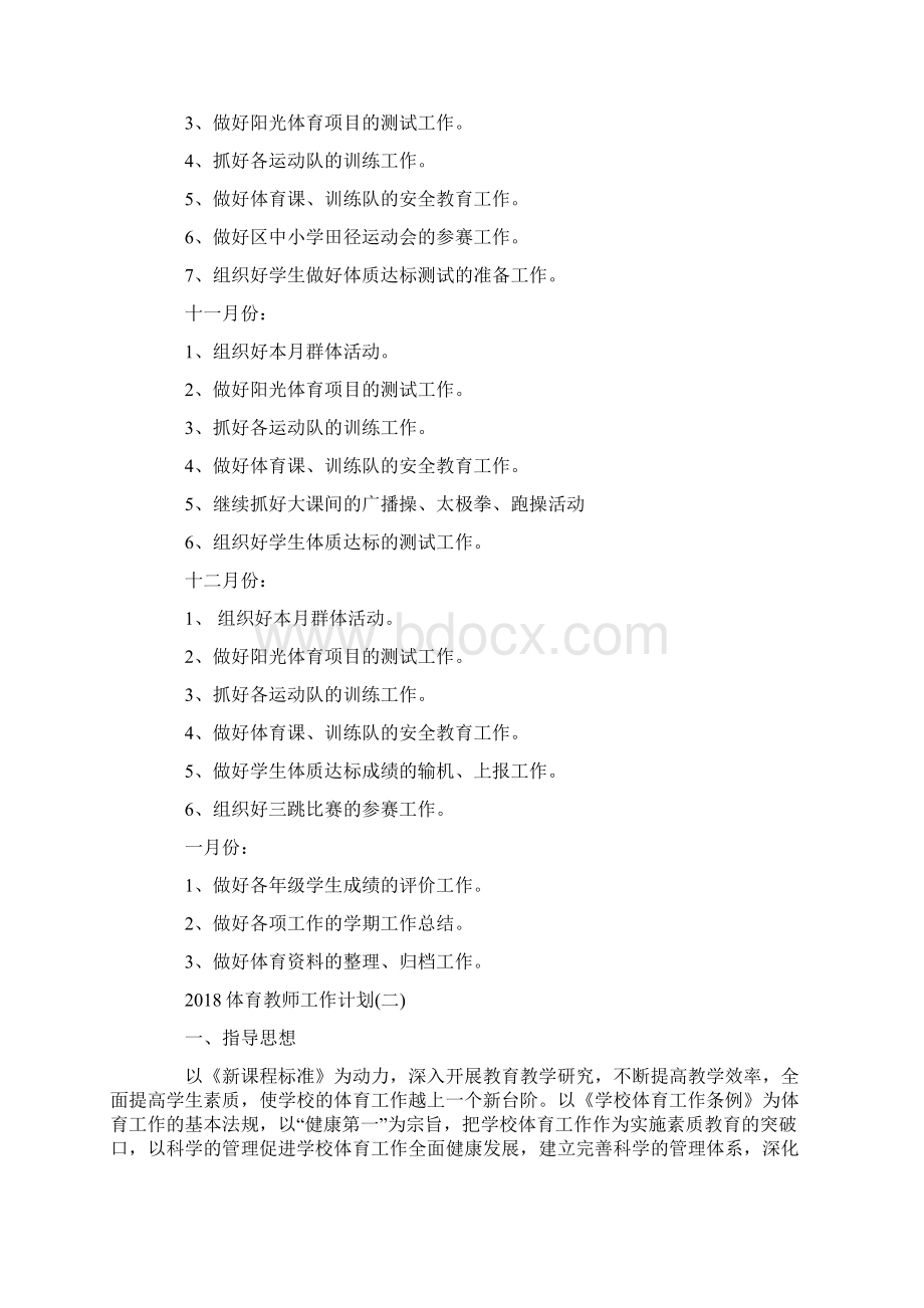 体育教师工作计划策划学习参考范文.docx_第3页