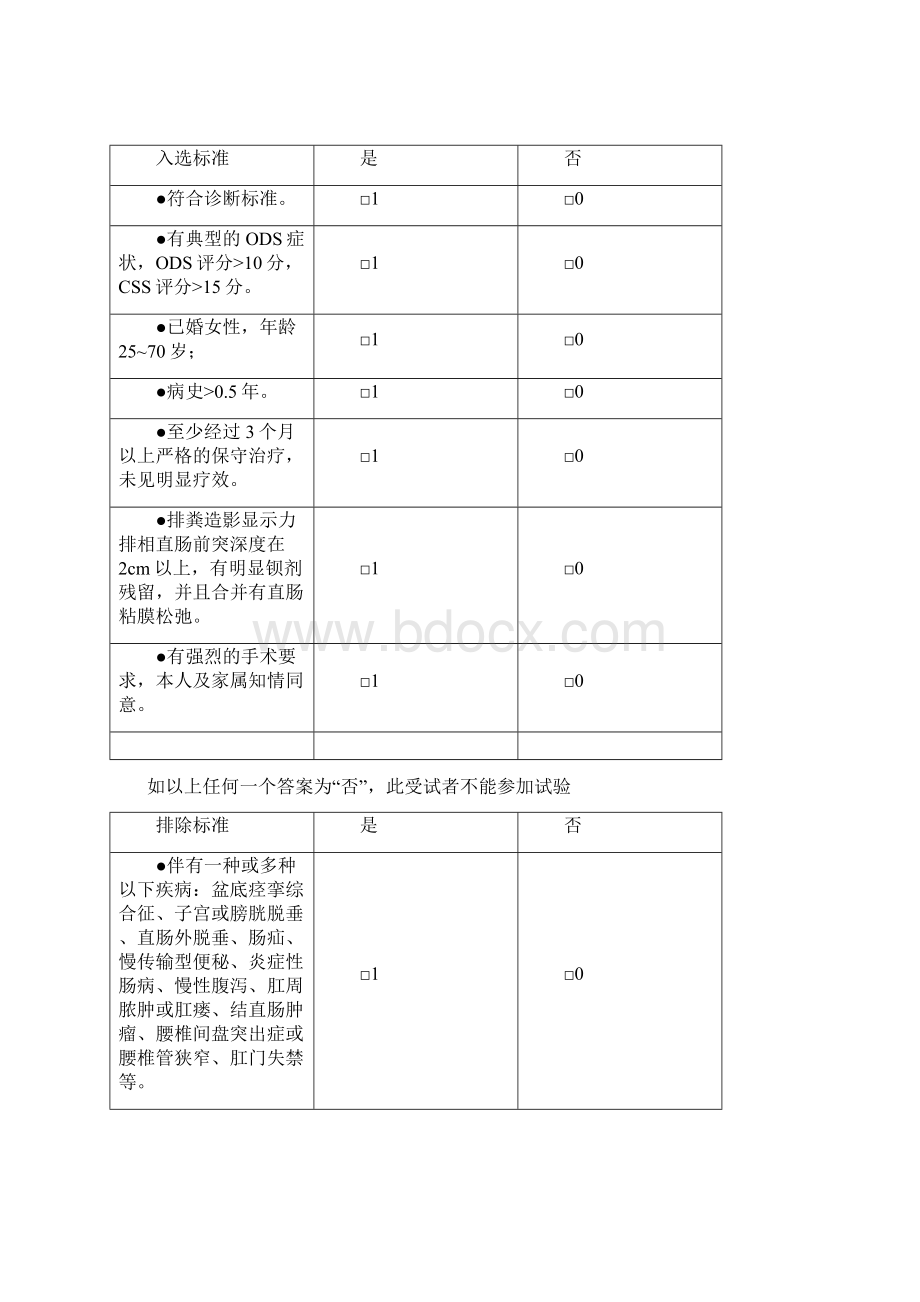 肛肠科CRF表中医结扎术加消痔灵注射术治疗直肠前突型.docx_第2页