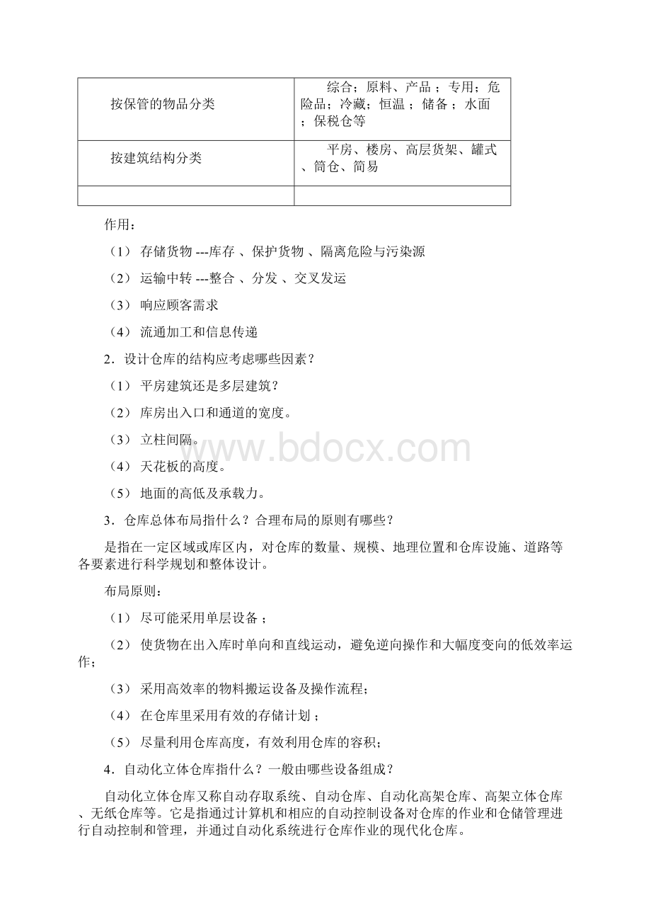 仓储和配送管理习题参考答案Word文档格式.docx_第3页