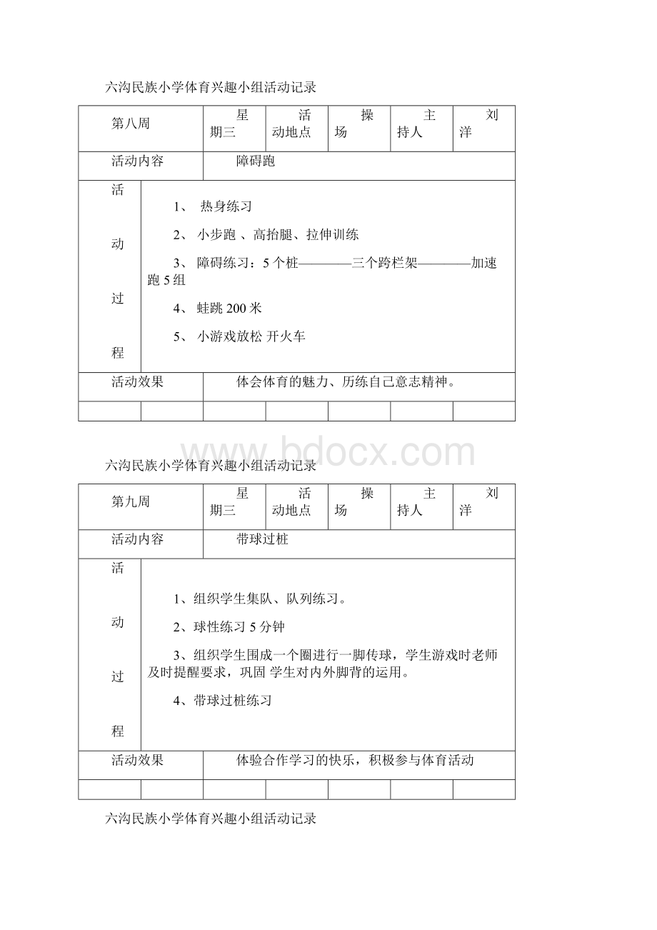 一体育兴趣小组活动记录Word下载.docx_第3页