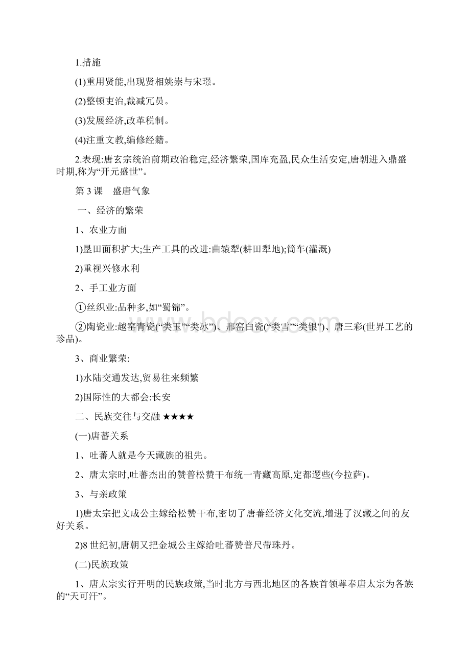 人教版七年级下册历史复习资料.docx_第3页