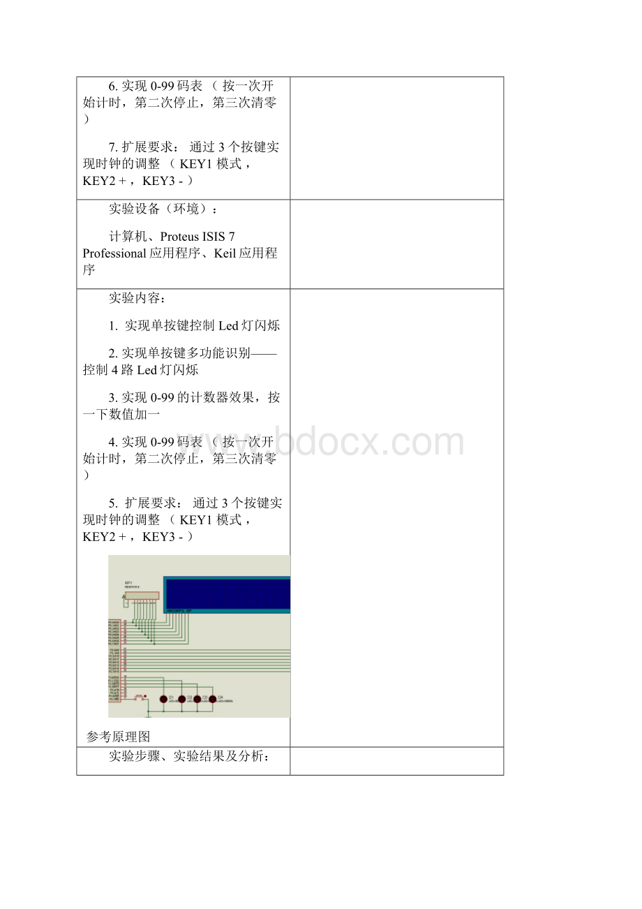 单片机原理独立按键识别单片机原理实验报告.docx_第2页