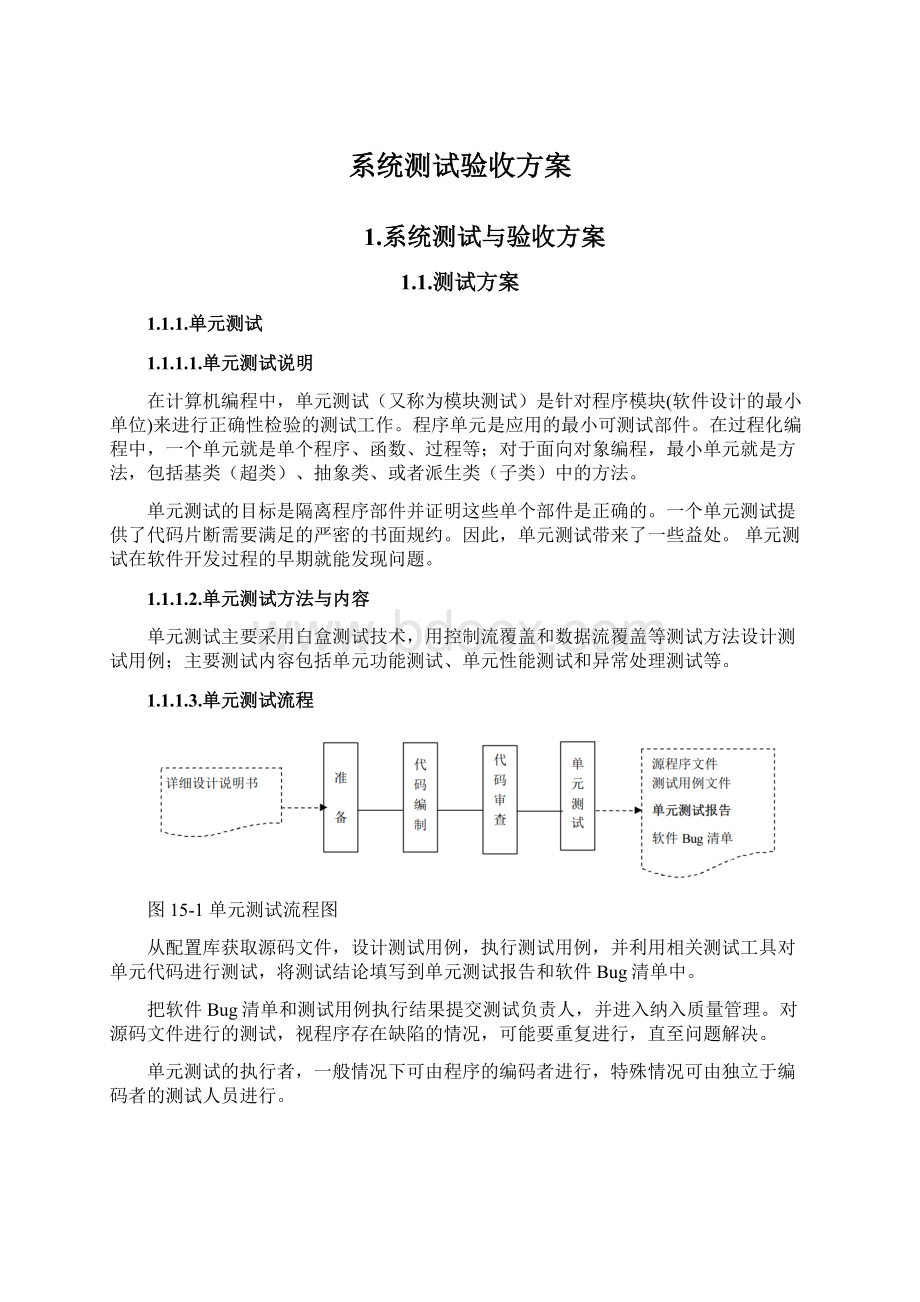 系统测试验收方案.docx