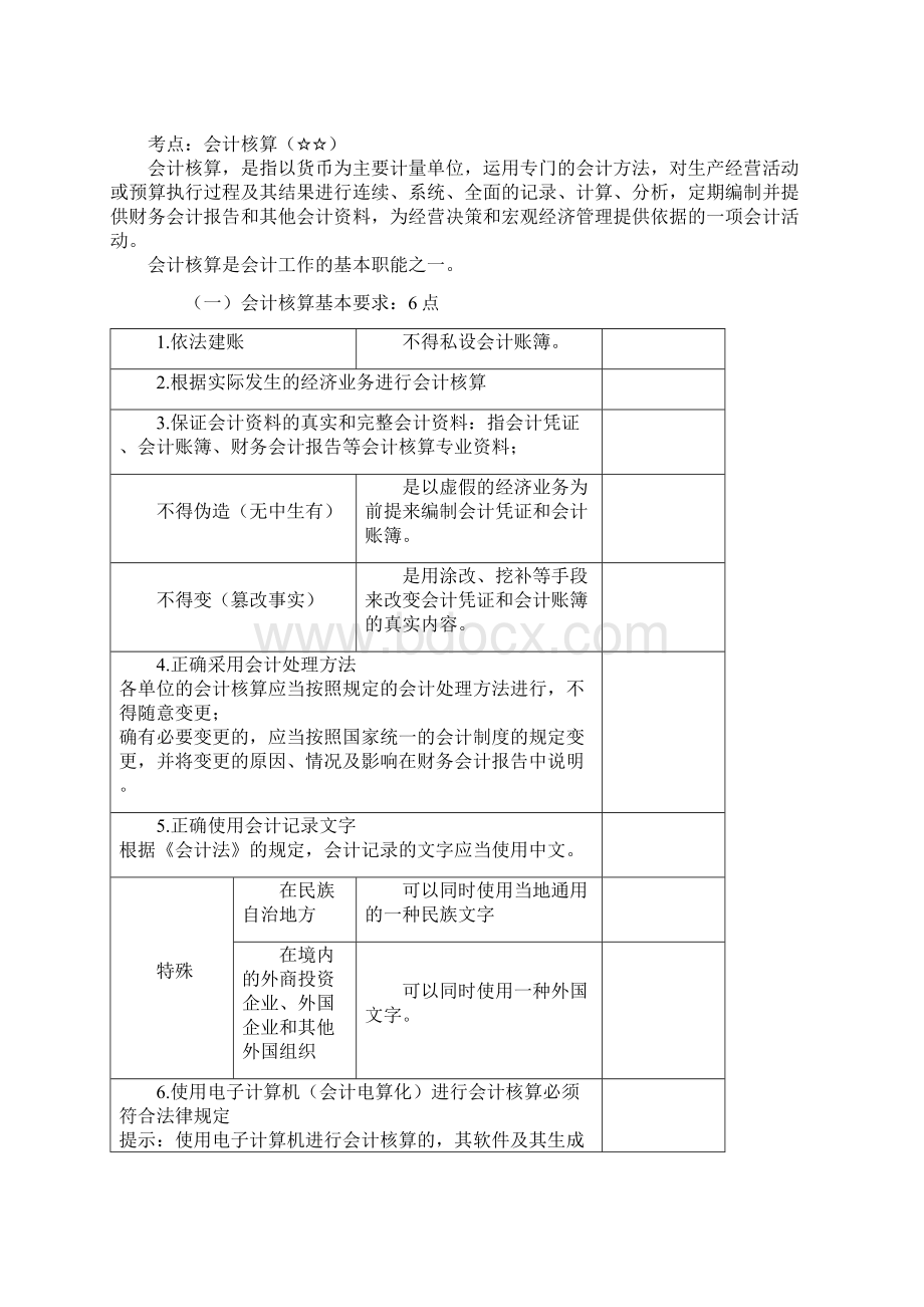 初级会计职称《初级会计实务》考点精讲第2章会计法律制度.docx_第3页