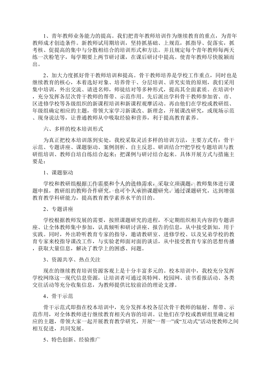 校本研修自评报告文档格式.docx_第2页