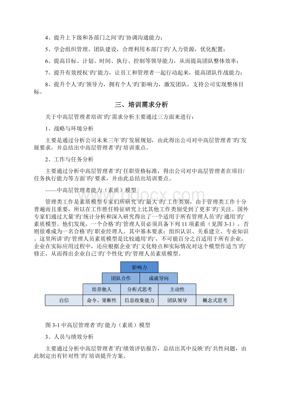 企业中高层管理者职业素养培训内容及预算计划方案.docx_第2页