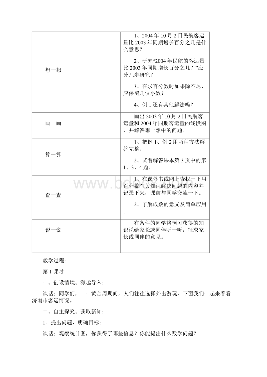 青岛版数学六年级下册一单元信息窗1优秀教案.docx_第2页