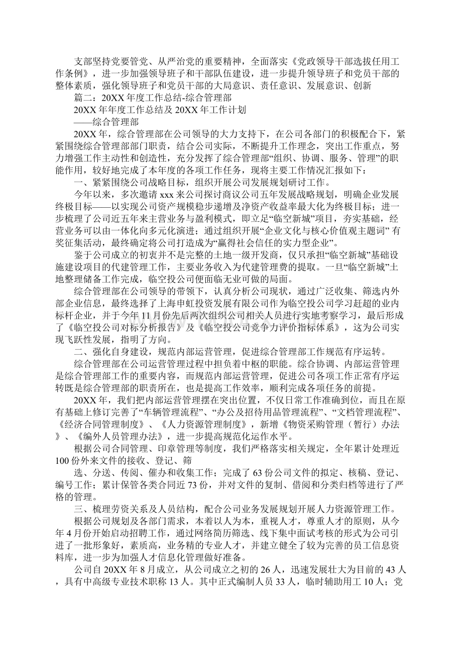 20XX年度党工作总结Word文档格式.docx_第3页