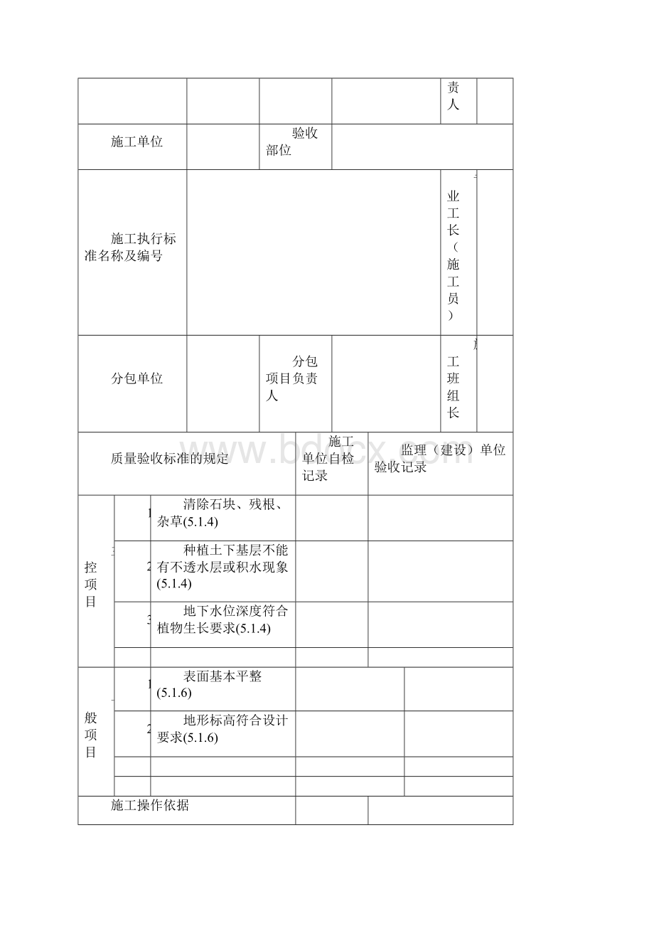 园林的绿化检验批质量的验收记录簿表格全套要求规范.docx_第3页