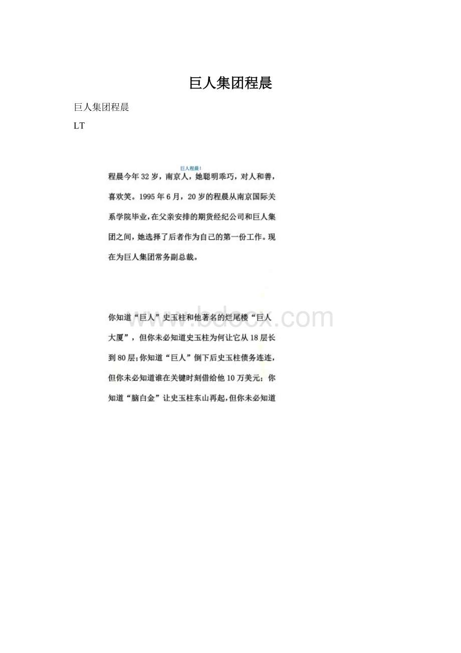 巨人集团程晨Word下载.docx_第1页