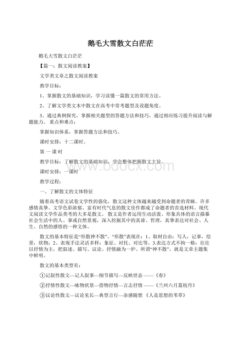 鹅毛大雪散文白茫茫文档格式.docx_第1页