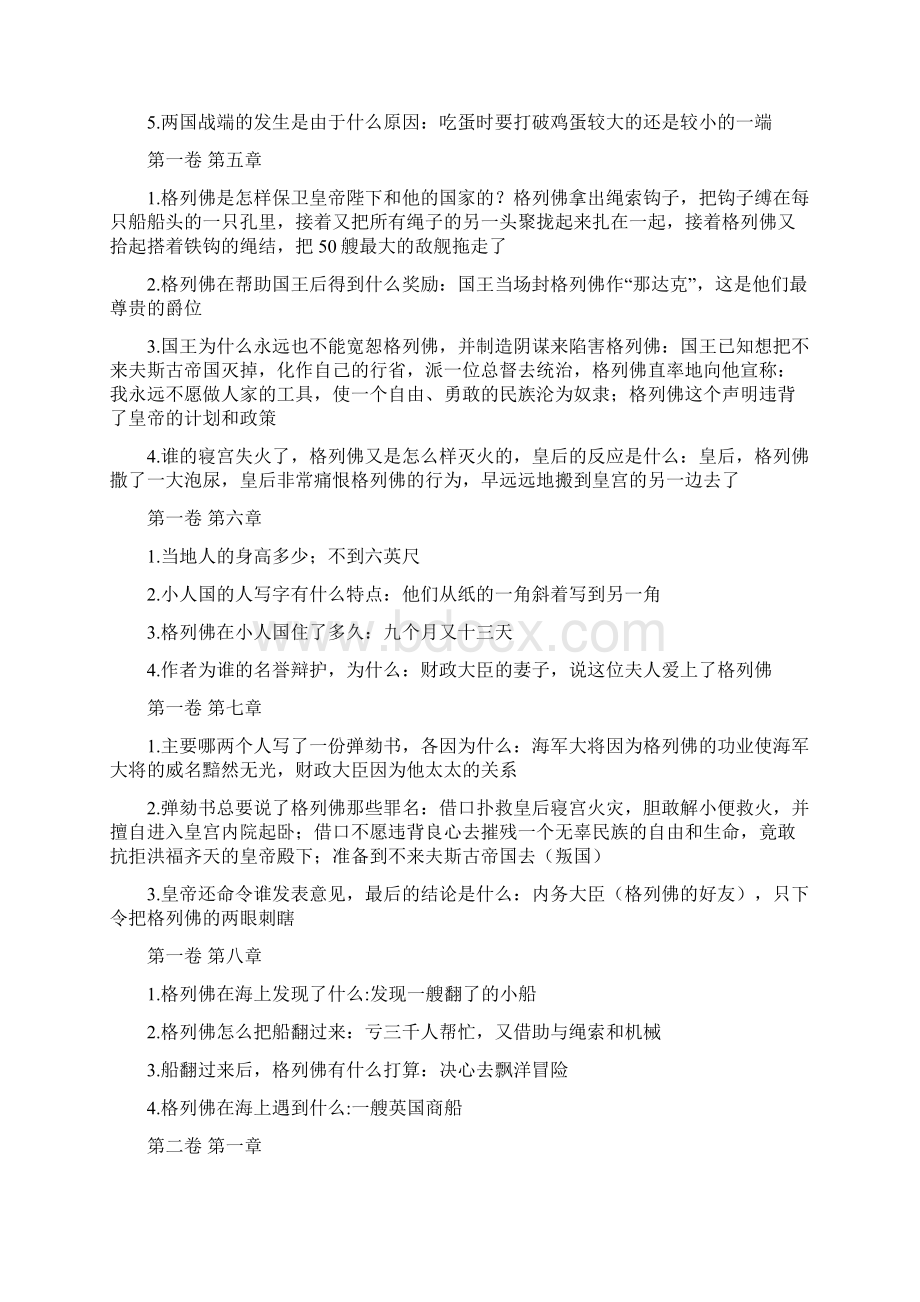 格列佛游记章回问答题Word文件下载.docx_第2页