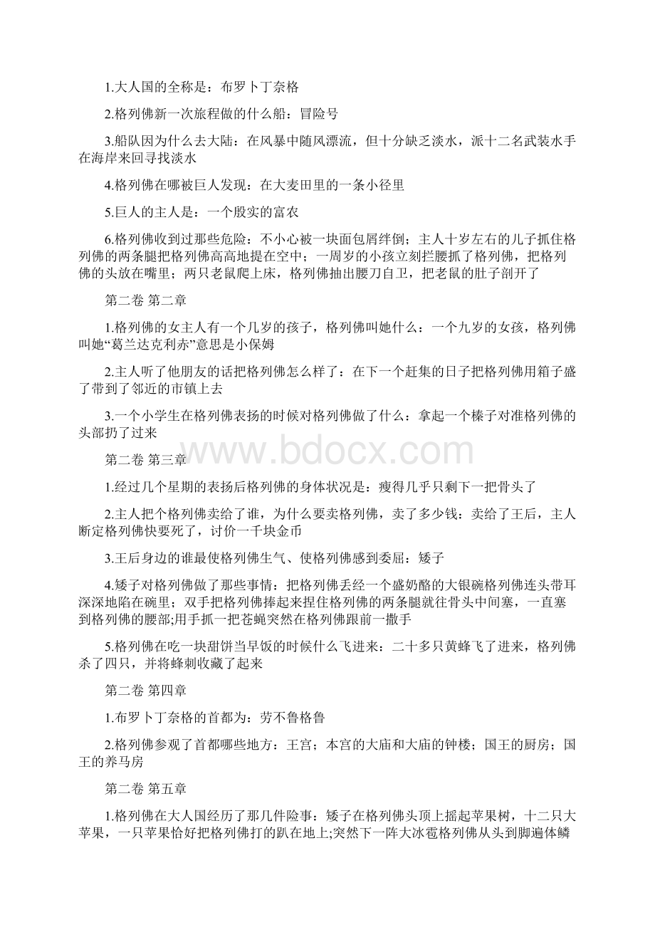 格列佛游记章回问答题Word文件下载.docx_第3页