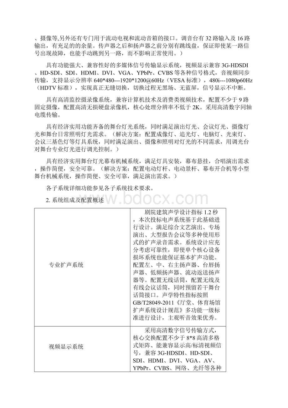 剧场技术方案灯光音响机械视频Word下载.docx_第2页