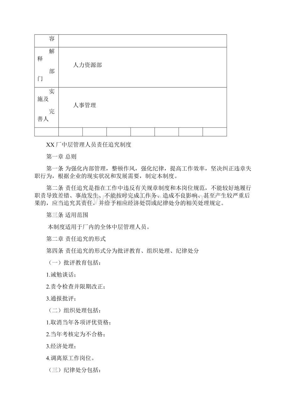 中层管理人员责任追究制度文档格式.docx_第2页