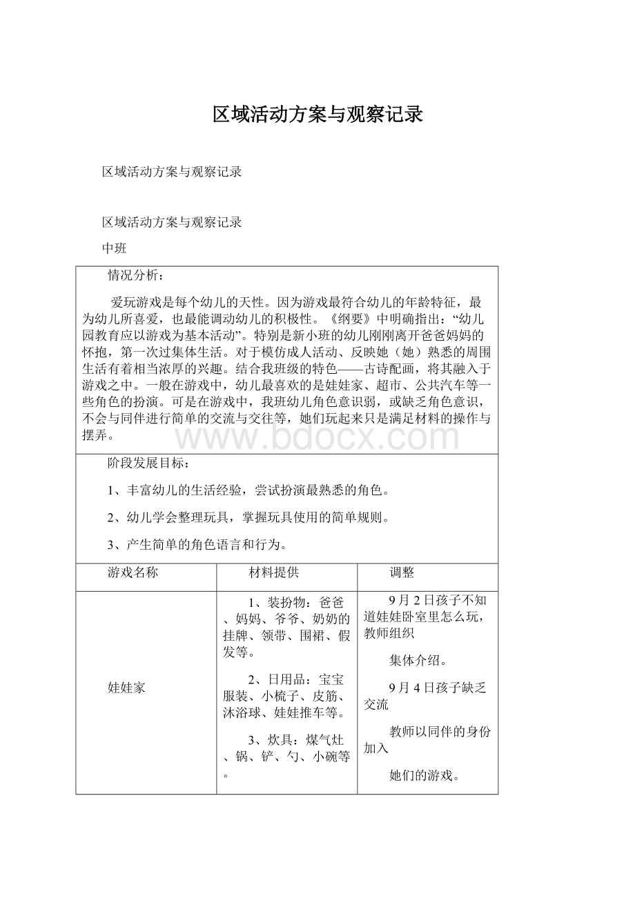 区域活动方案与观察记录.docx_第1页