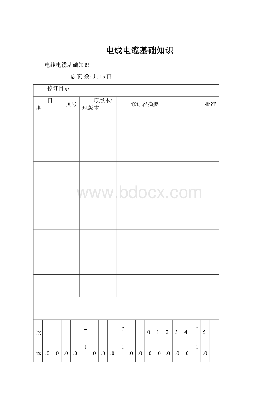 电线电缆基础知识Word文档格式.docx