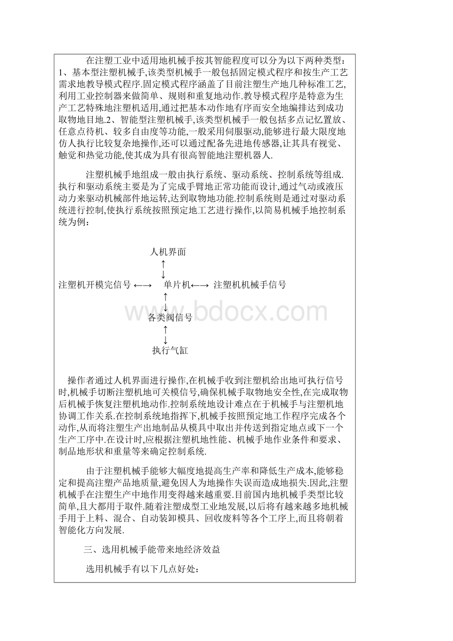 机械手在注塑机行业的应用Word文件下载.docx_第2页