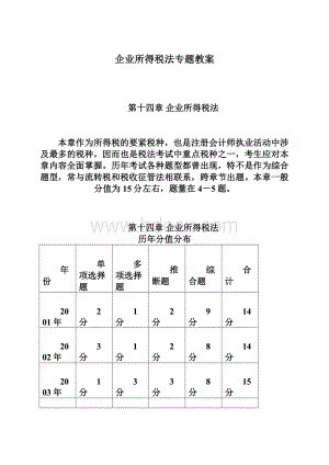 企业所得税法专题教案.docx