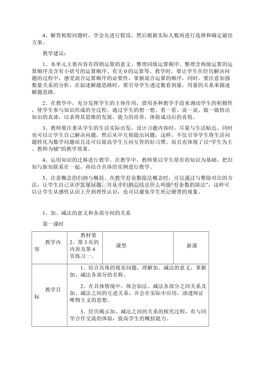 人教版最新四年级数学下册第一二三单元电子教案.docx_第3页