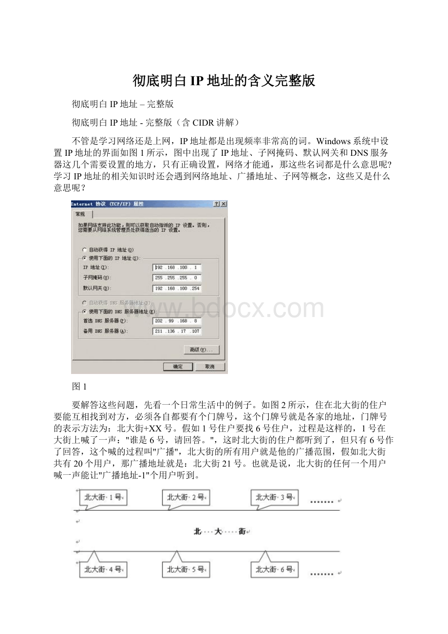 彻底明白IP地址的含义完整版Word文档下载推荐.docx