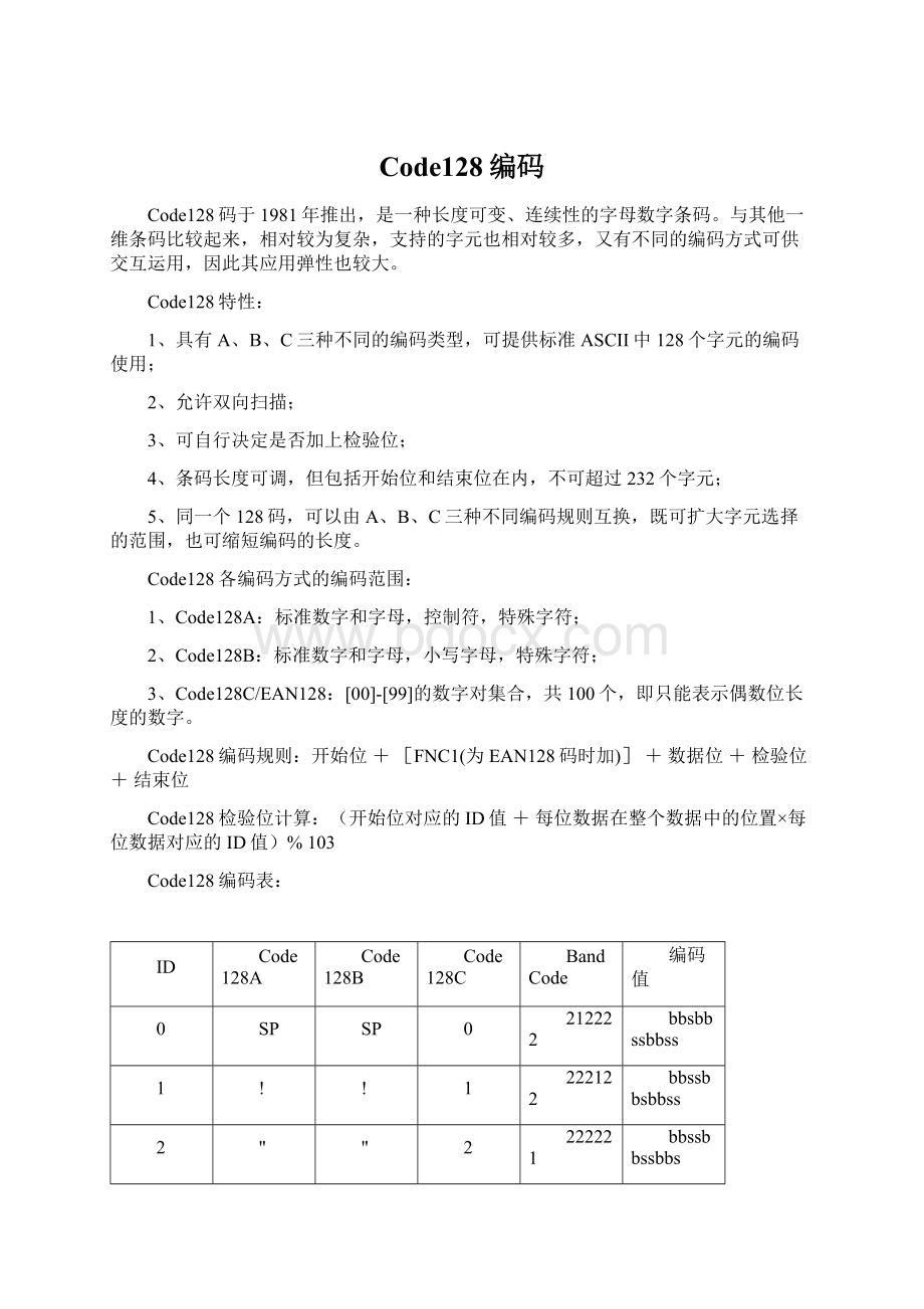 Code128编码Word格式文档下载.docx_第1页