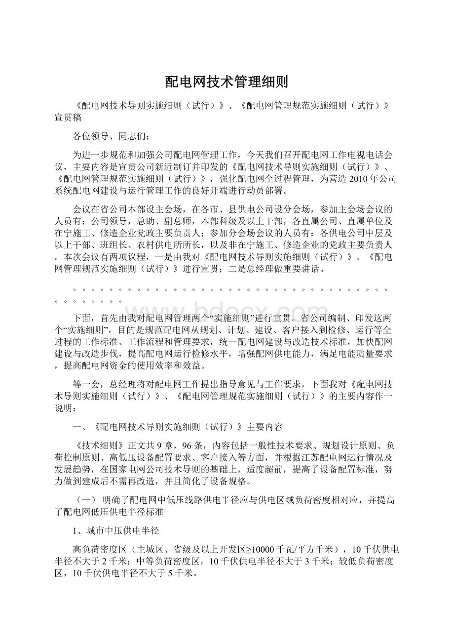 配电网技术管理细则.docx_第1页