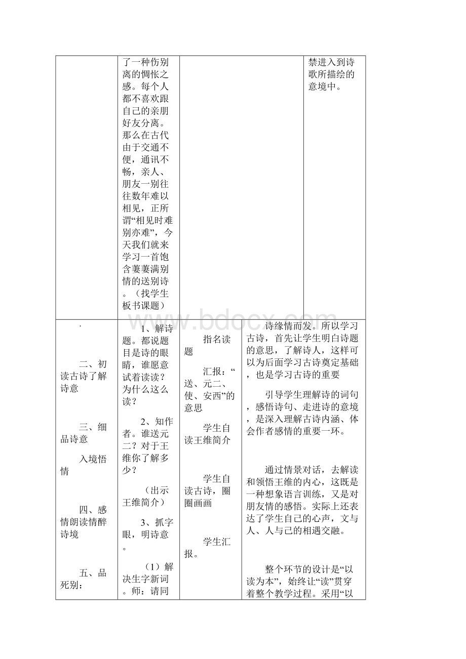 送元二使安西教学设计Word文档格式.docx_第2页