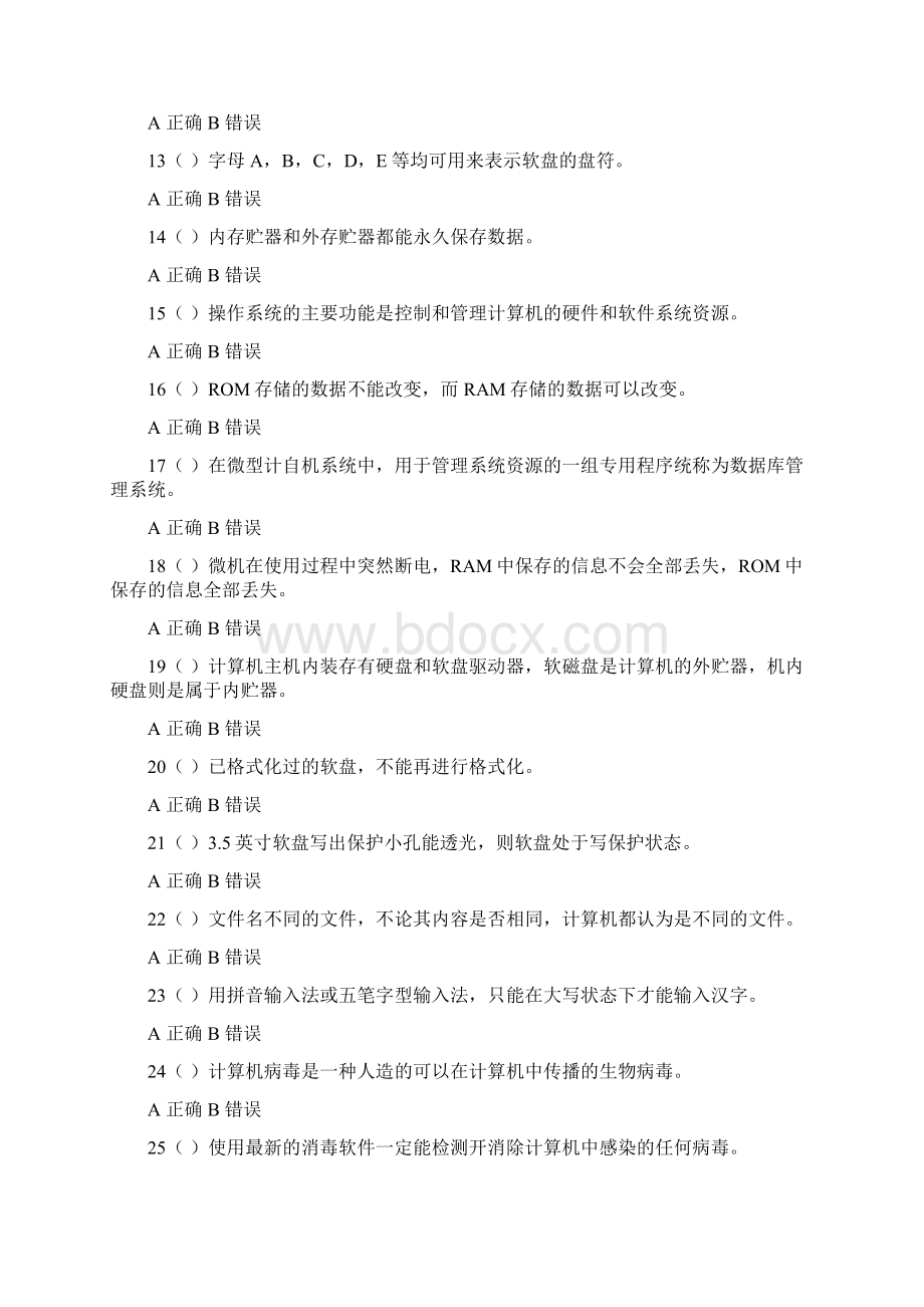 计算机等级考试理论复习资料.docx_第2页