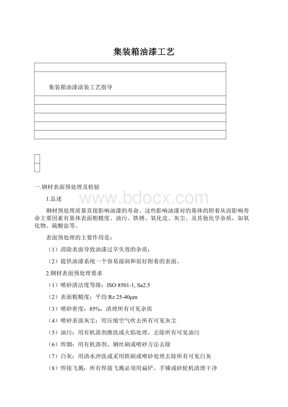 集装箱油漆工艺Word文档格式.docx