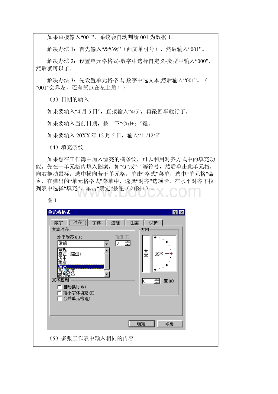 5A文Microsoft Office Excel 电子表格的使用技巧Word文档格式.docx_第2页