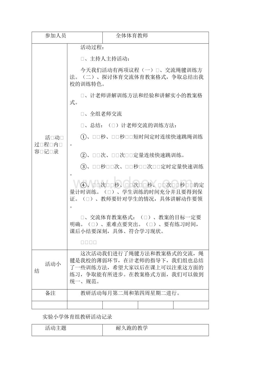 实验小学体育组教研活动记录空白表.docx_第3页