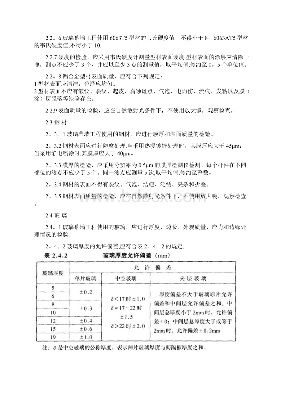 玻璃幕墙工程质量检验标准.docx_第2页