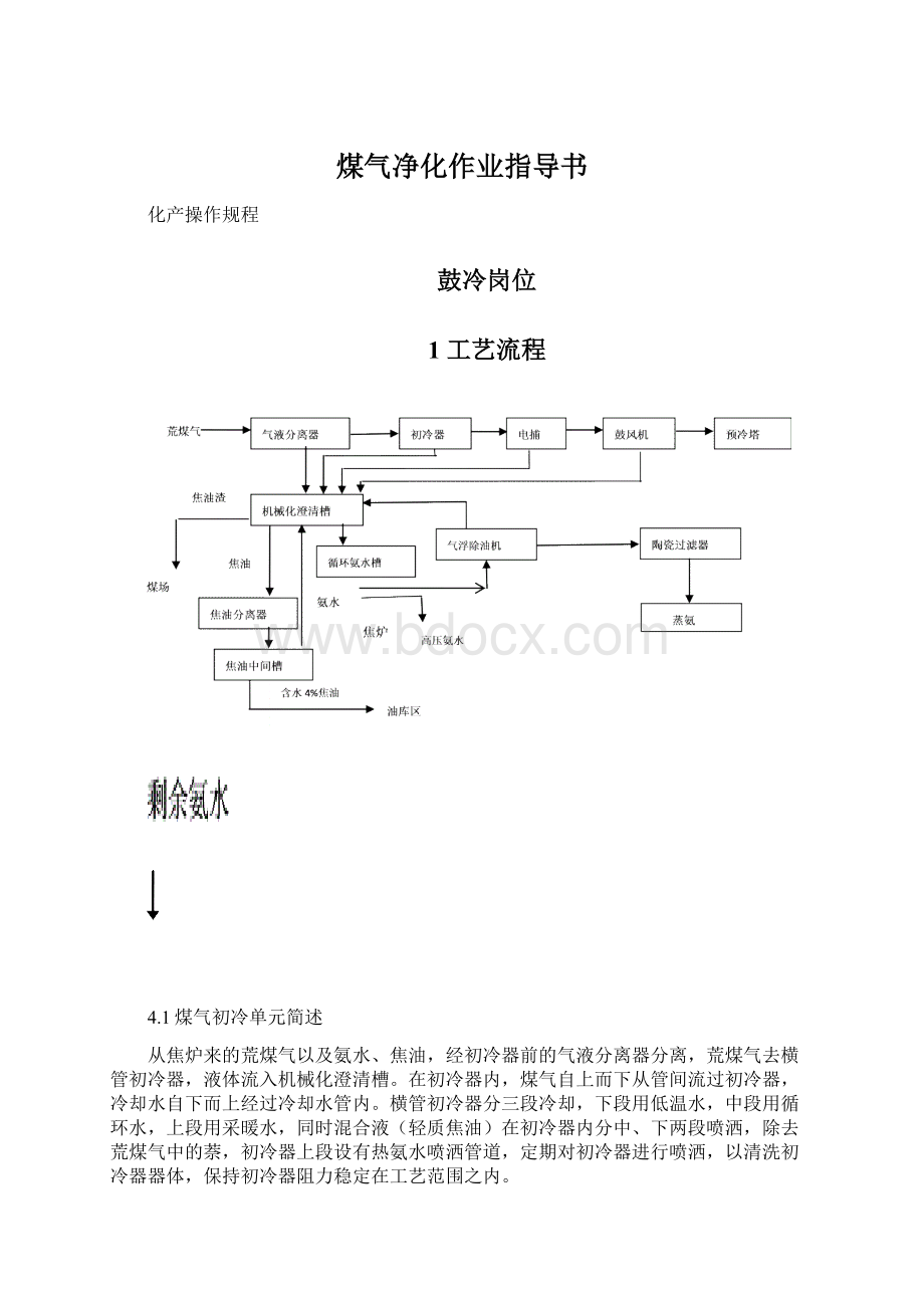 煤气净化作业指导书Word下载.docx