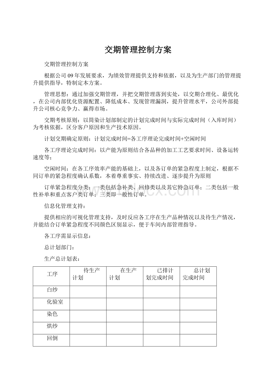 交期管理控制方案.docx