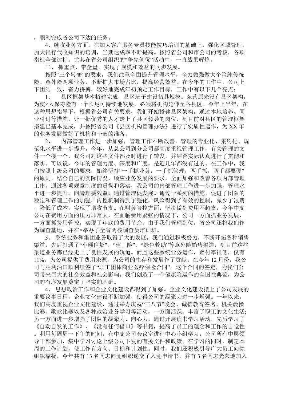 保险年度工作总结报告.docx_第3页