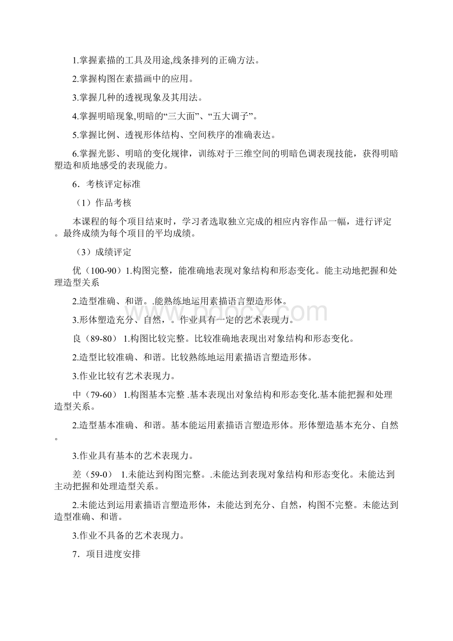 素描+实训标准.docx_第3页