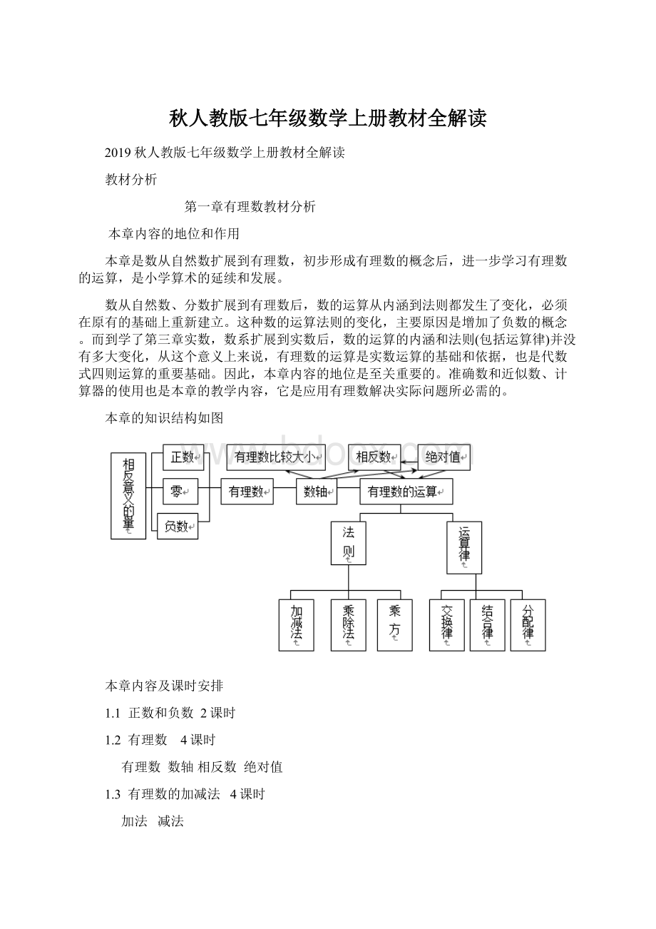 秋人教版七年级数学上册教材全解读Word下载.docx