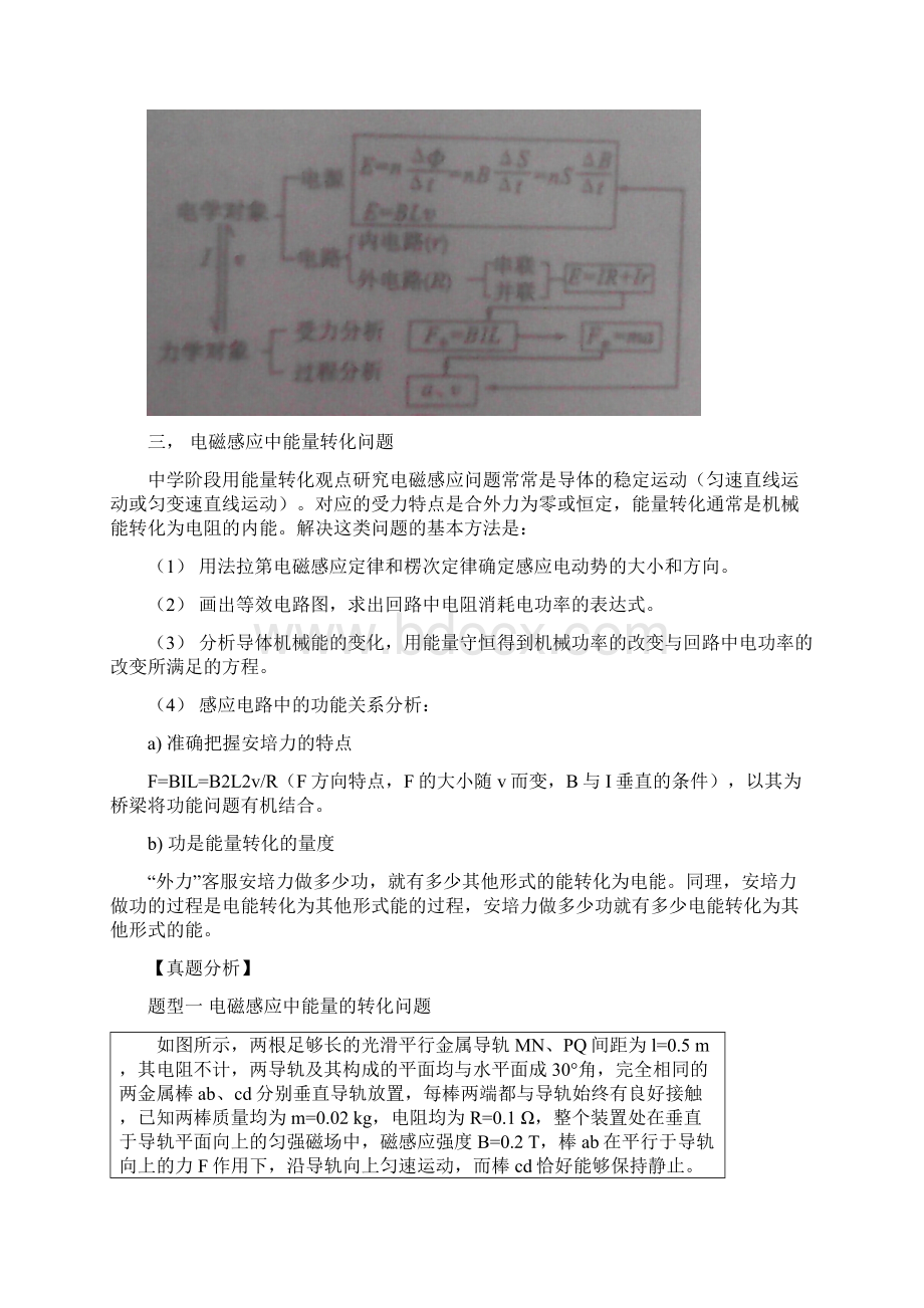 浙江高考物理总复习专题七电磁感应与力学问题文档格式.docx_第3页