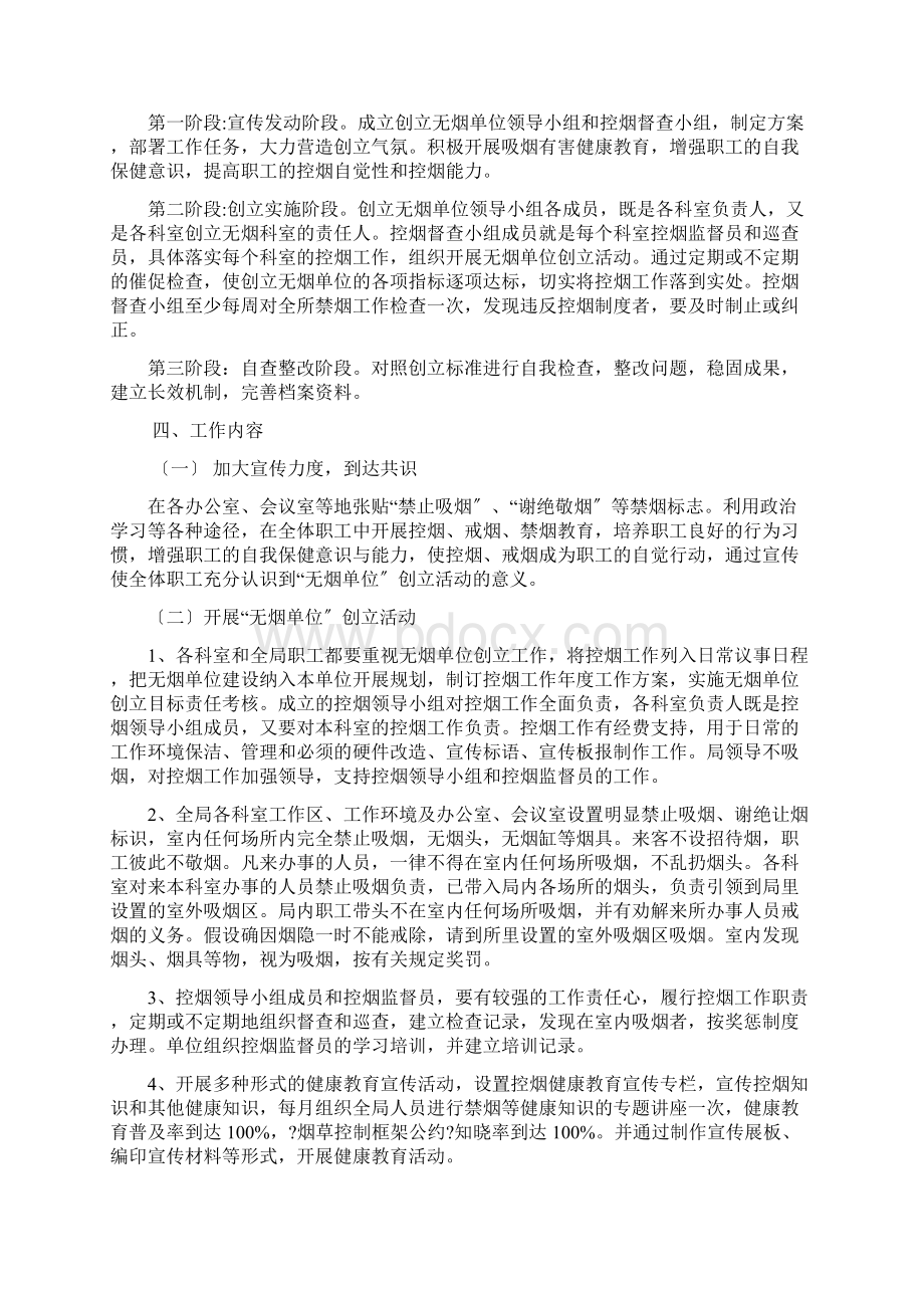 无烟单位创建实施方案.docx_第2页