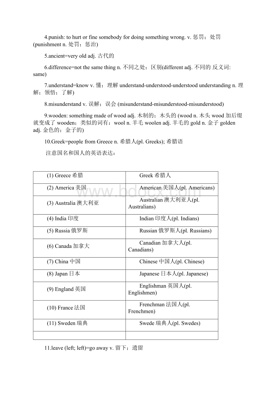 深圳市20寒假中考一轮词汇复习教案八年级上册Unit5unit206无答案.docx_第3页