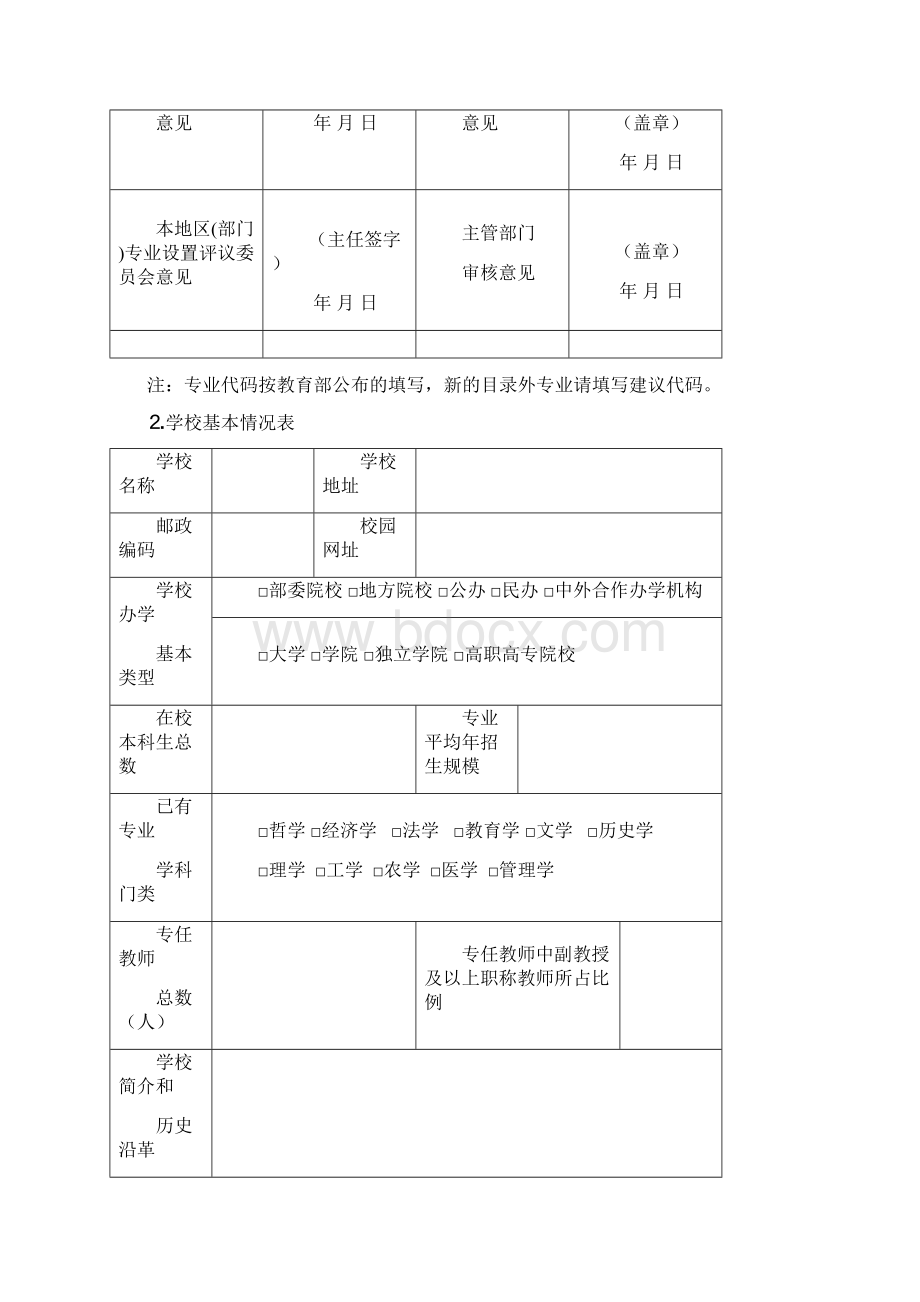 高等学校增设专业申请表试行Word文档格式.docx_第3页